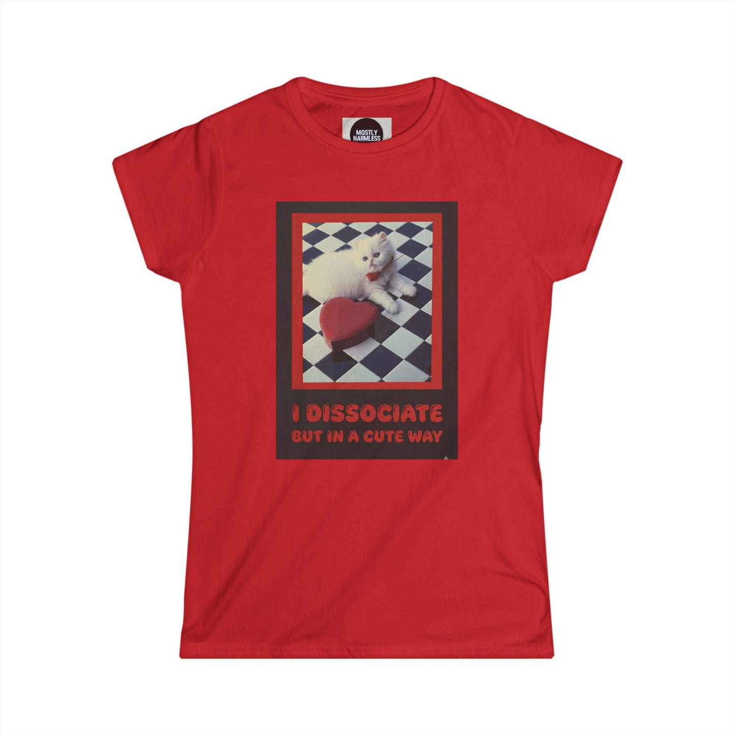 The Cute Reboot— “I Dissociate But In A Cute Way” Cute Cat Graphic Tee