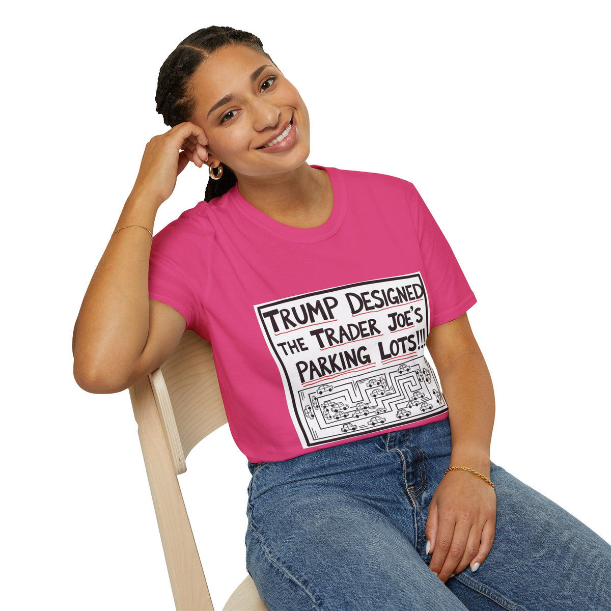 Trump Designed the Trader Joe's Parking Lots!!! Trickle Down Tears Graphic Unisex Tee