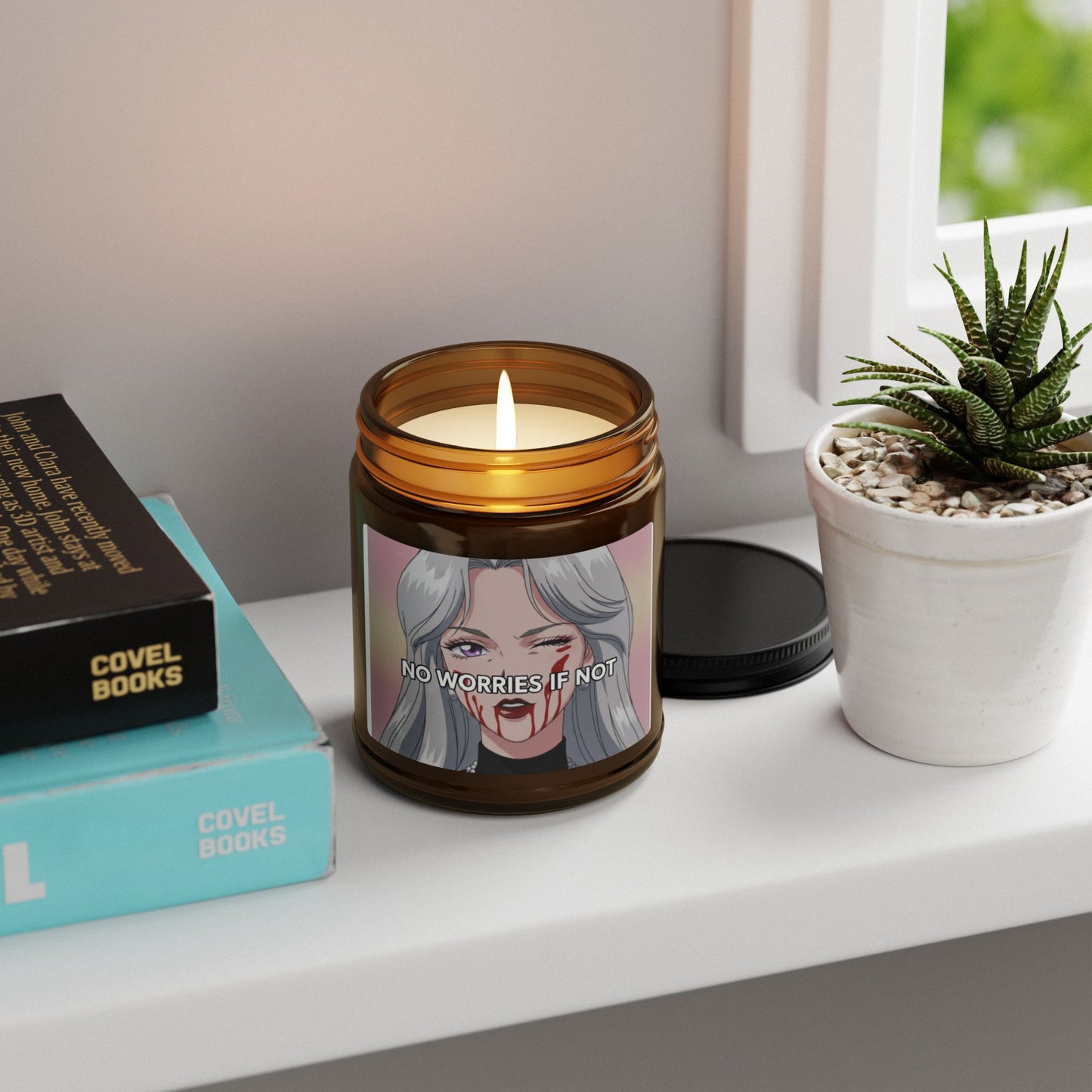 No Worries If Not Candle — Amber Soy Scented Jar