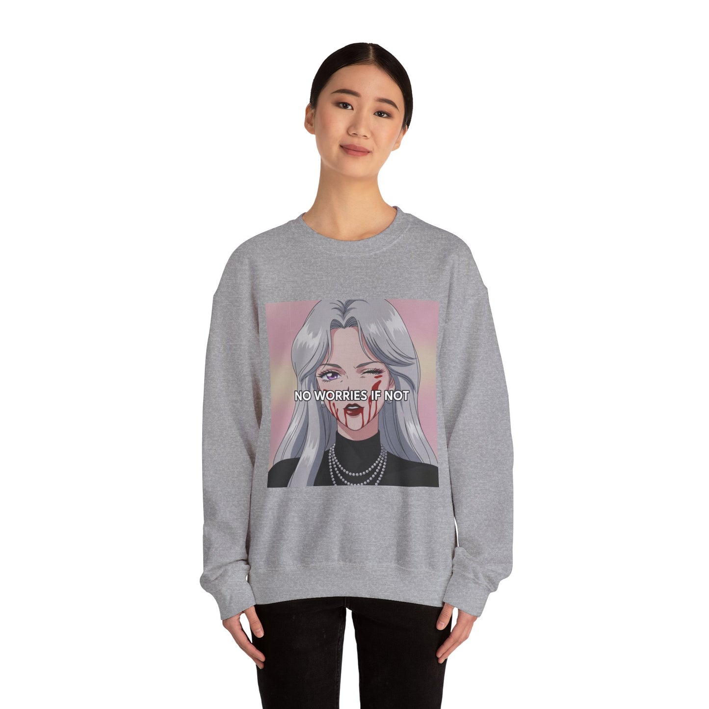 The "People Pleaser" / No Worries Tee - Aggressively Accommodating Crewneck Sweatshirt