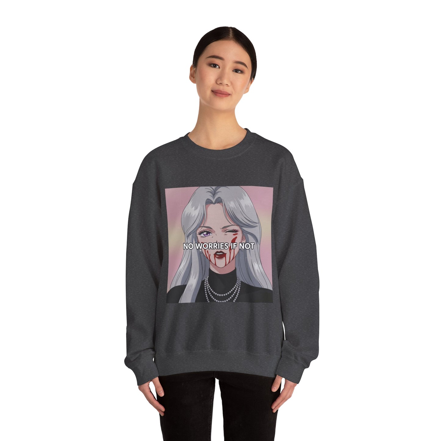 The "People Pleaser" / No Worries Tee - Aggressively Accommodating Crewneck Sweatshirt