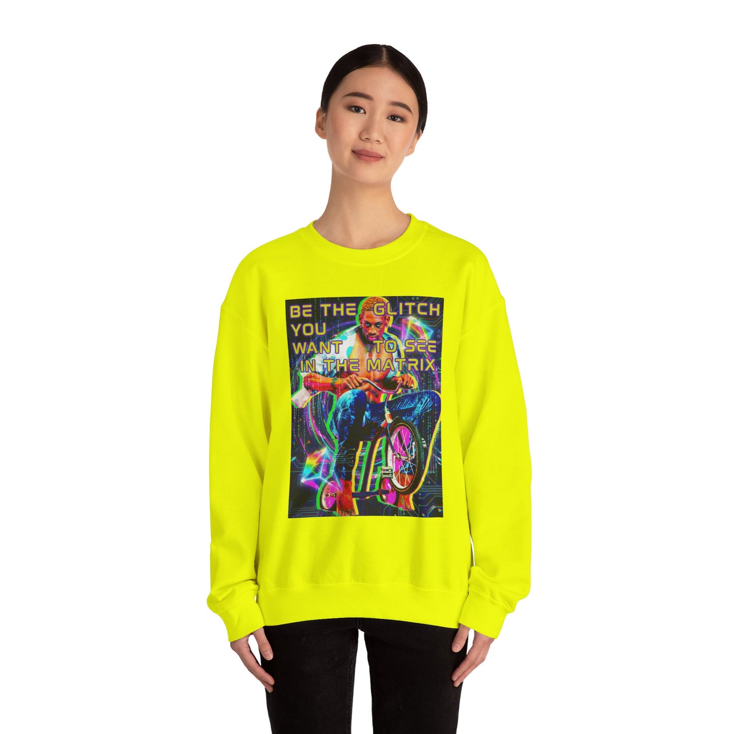 Be The Glitch In The Matrix Crewneck Sweatshirt