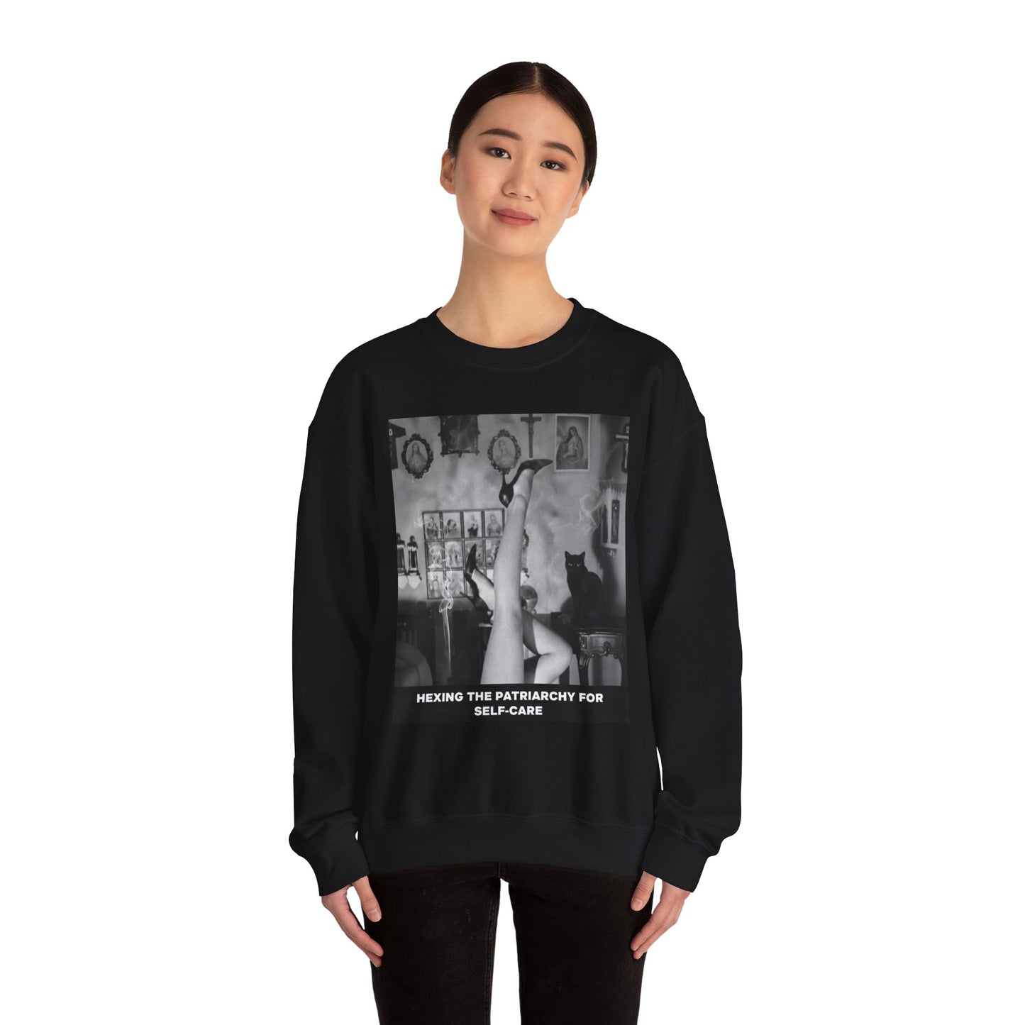 Funny Anti-Patriarchy Sweatshirt — Feminist Graphic Crewneck