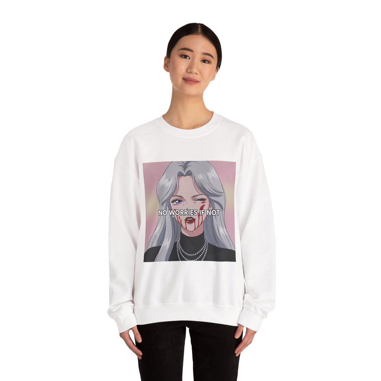 The "People Pleaser" / No Worries Tee - Aggressively Accommodating Crewneck Sweatshirt
