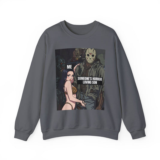 The "I Can Fix Him" / Someone's Horror Loving Son Crewneck Sweatshirt