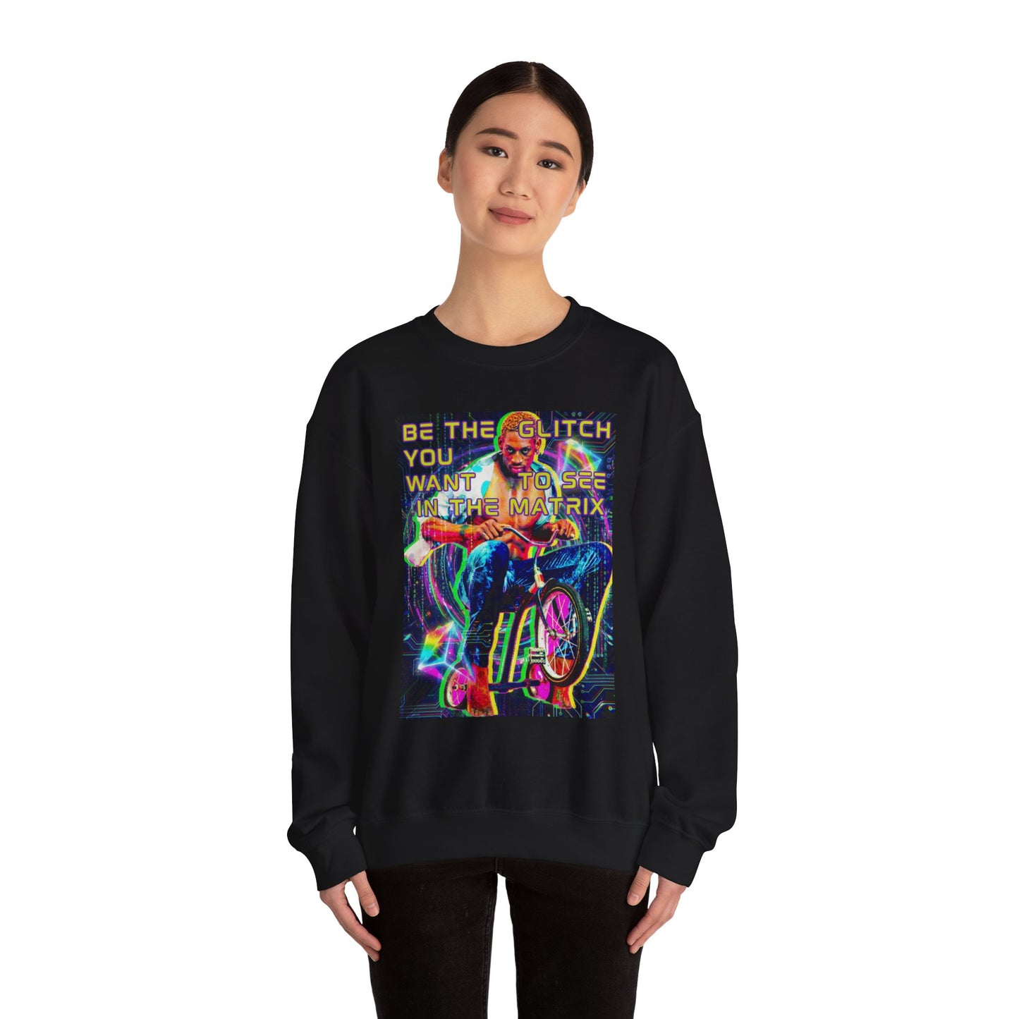 Be The Glitch In The Matrix Crewneck Sweatshirt
