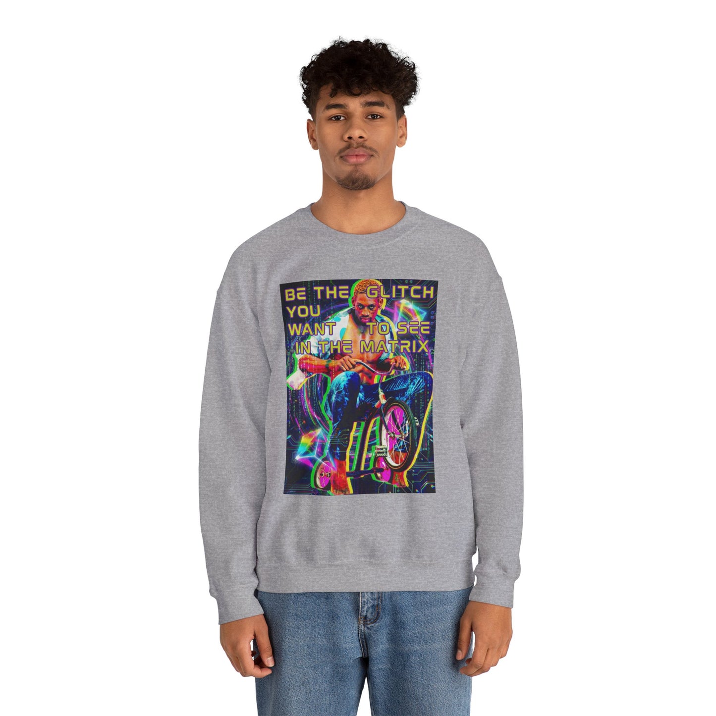 Be The Glitch In The Matrix Crewneck Sweatshirt