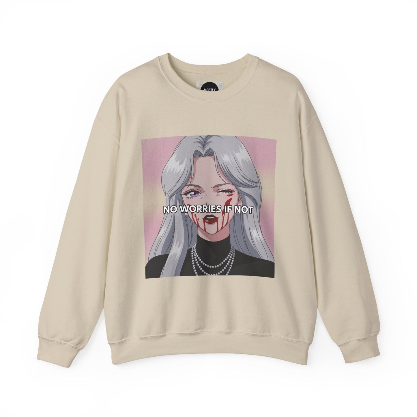 The "People Pleaser" / No Worries Tee - Aggressively Accommodating Crewneck Sweatshirt