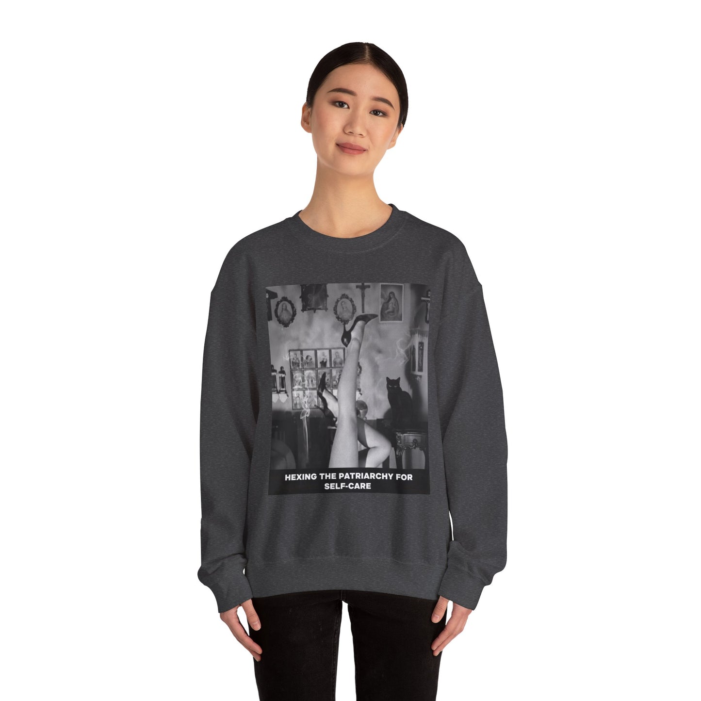 Funny Anti-Patriarchy Sweatshirt — Feminist Graphic Crewneck
