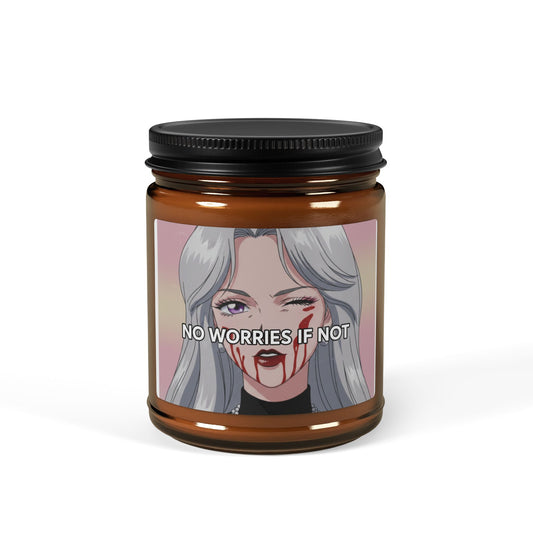 No Worries If Not Candle — Amber Soy Scented Jar