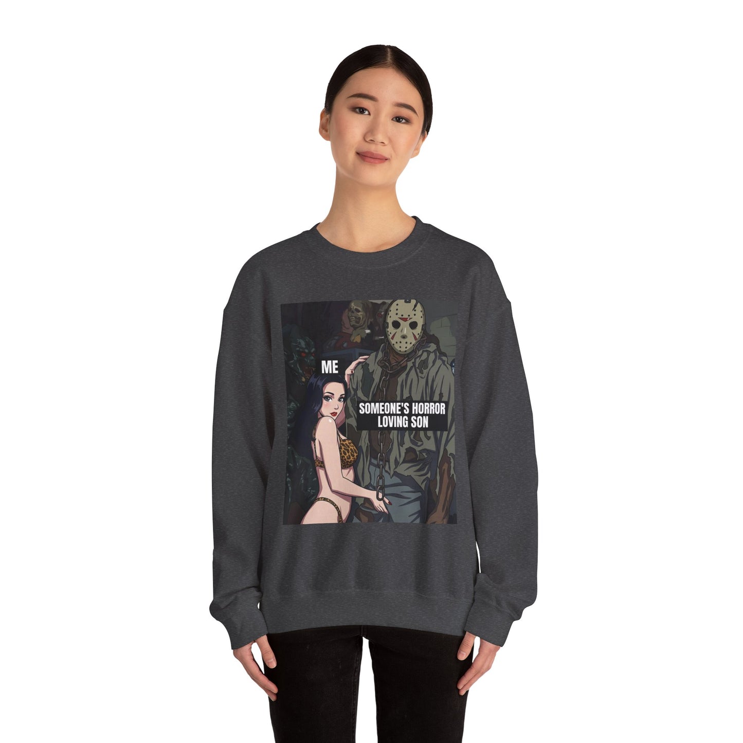 The "I Can Fix Him" / Someone's Horror Loving Son Crewneck Sweatshirt