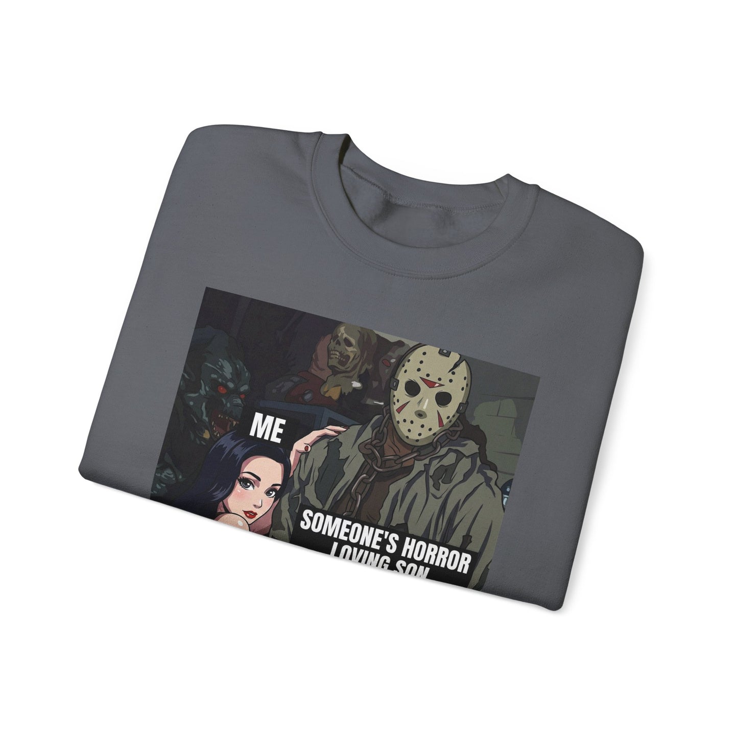 The "I Can Fix Him" / Someone's Horror Loving Son Crewneck Sweatshirt