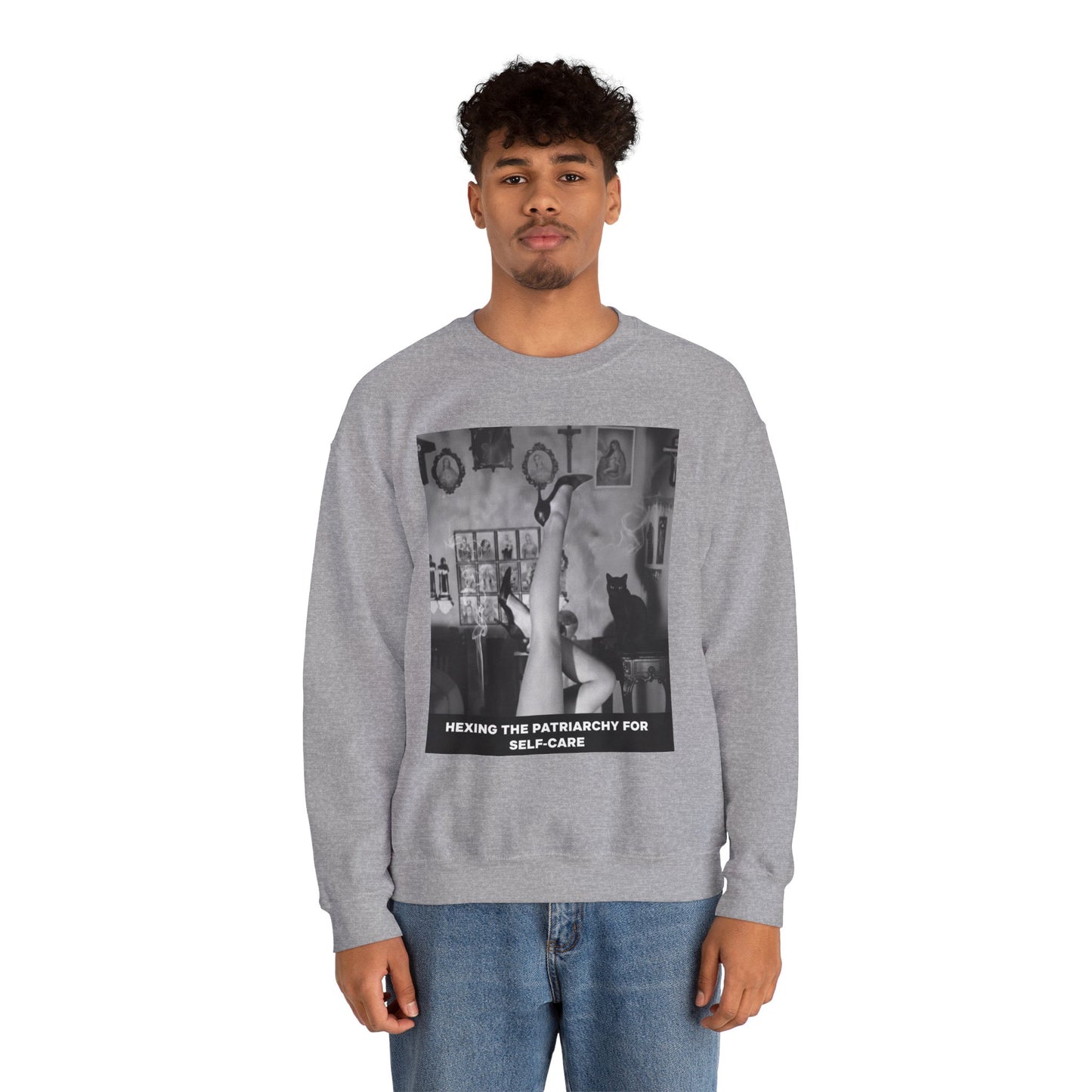 Funny Anti-Patriarchy Sweatshirt — Feminist Graphic Crewneck