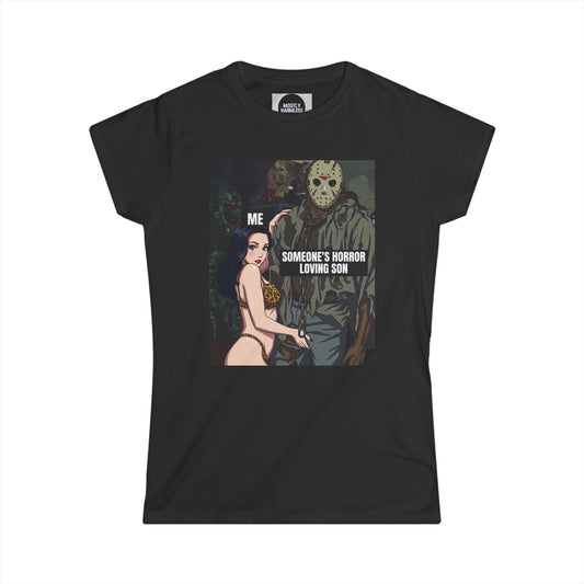 The "I Can Fix Him" / Someone's Horror Loving Son Crewneck Women's Tee