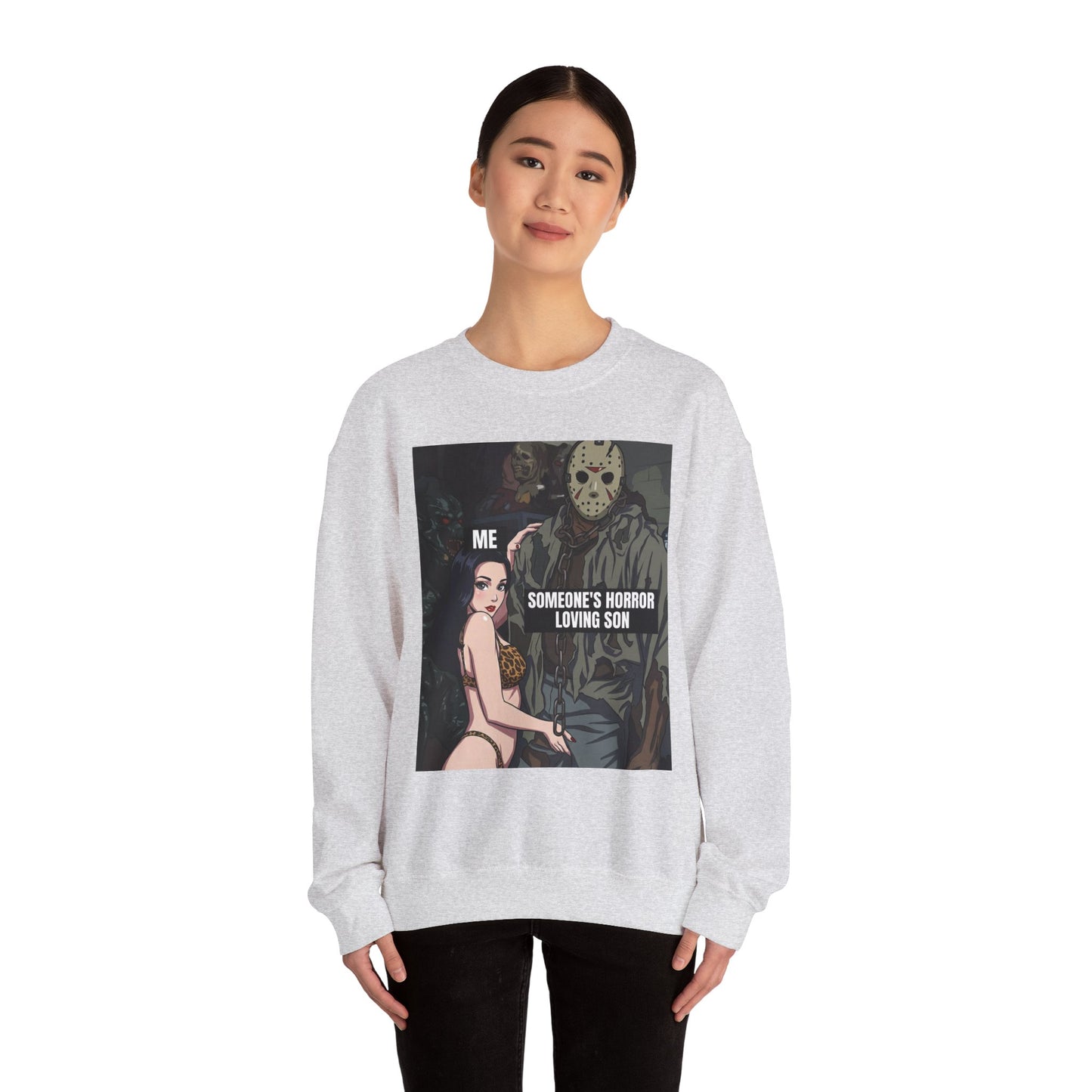 The "I Can Fix Him" / Someone's Horror Loving Son Crewneck Sweatshirt
