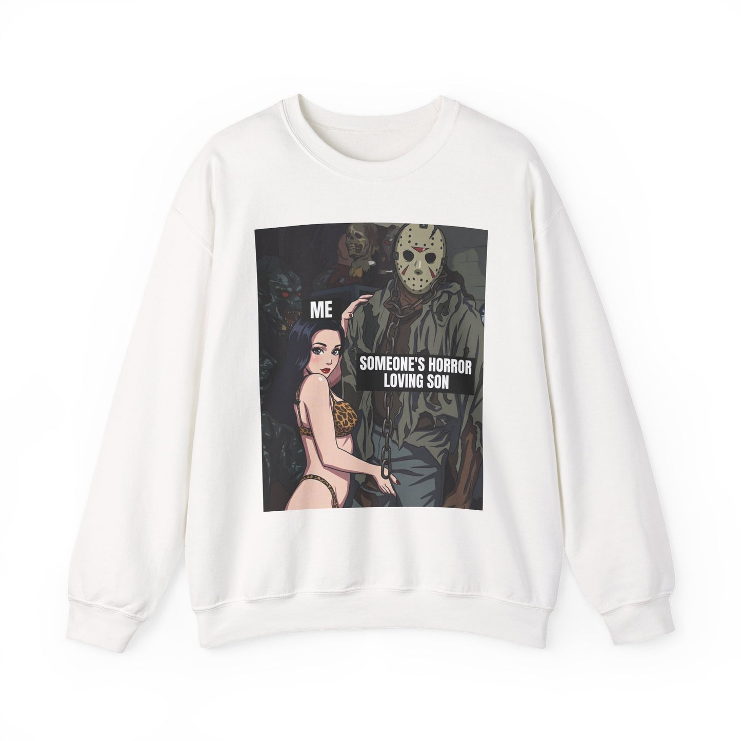 The "I Can Fix Him" / Someone's Horror Loving Son Crewneck Sweatshirt