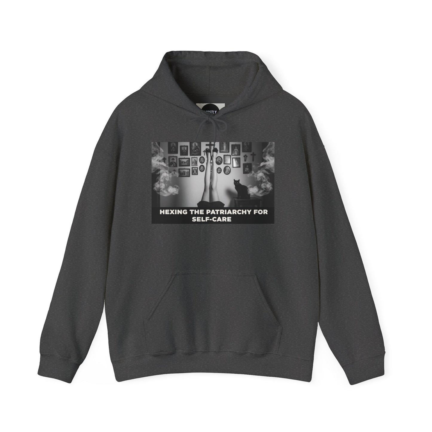 Bad Witch Era Self-Care Hoodie — "Hexing the Patriarchy for Self-Care" Graphic Sweatshirt