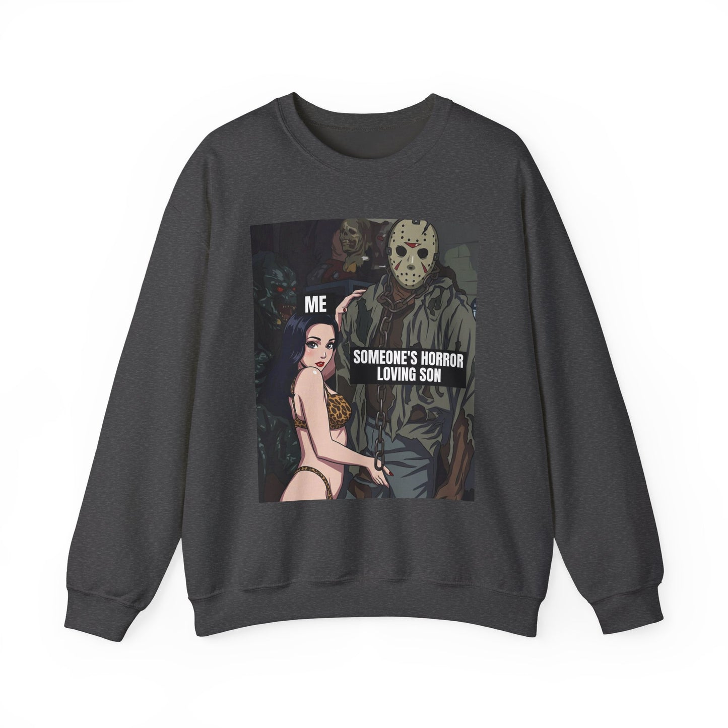 The "I Can Fix Him" / Someone's Horror Loving Son Crewneck Sweatshirt