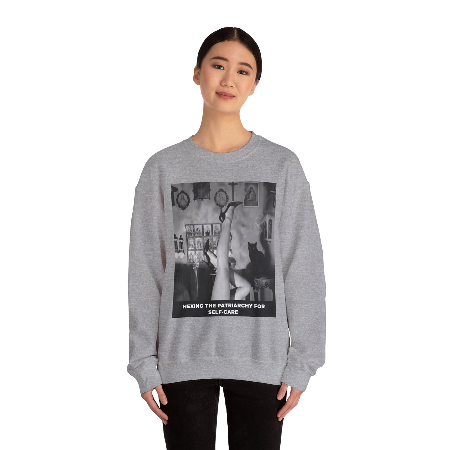 Funny Anti-Patriarchy Sweatshirt — Feminist Graphic Crewneck