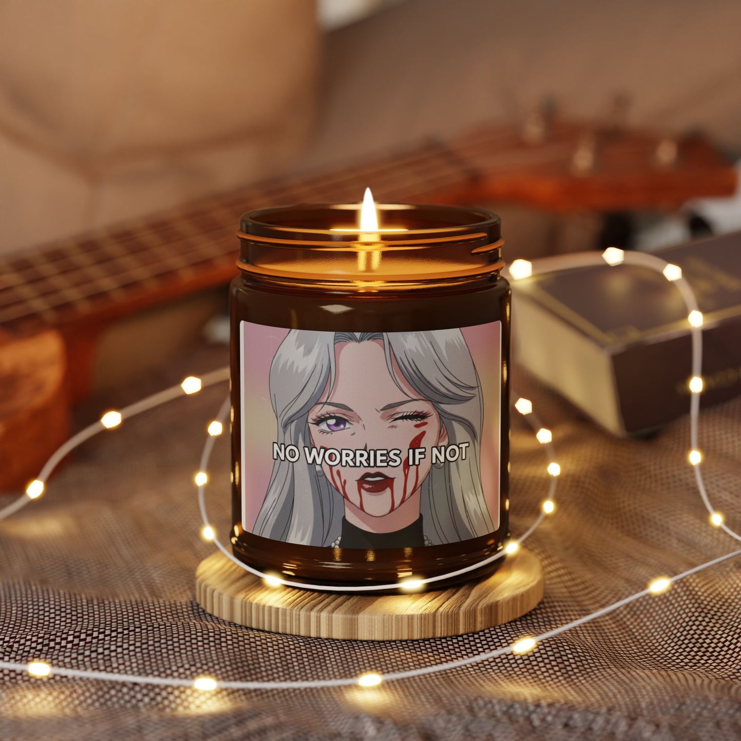 No Worries If Not Candle — Amber Soy Scented Jar