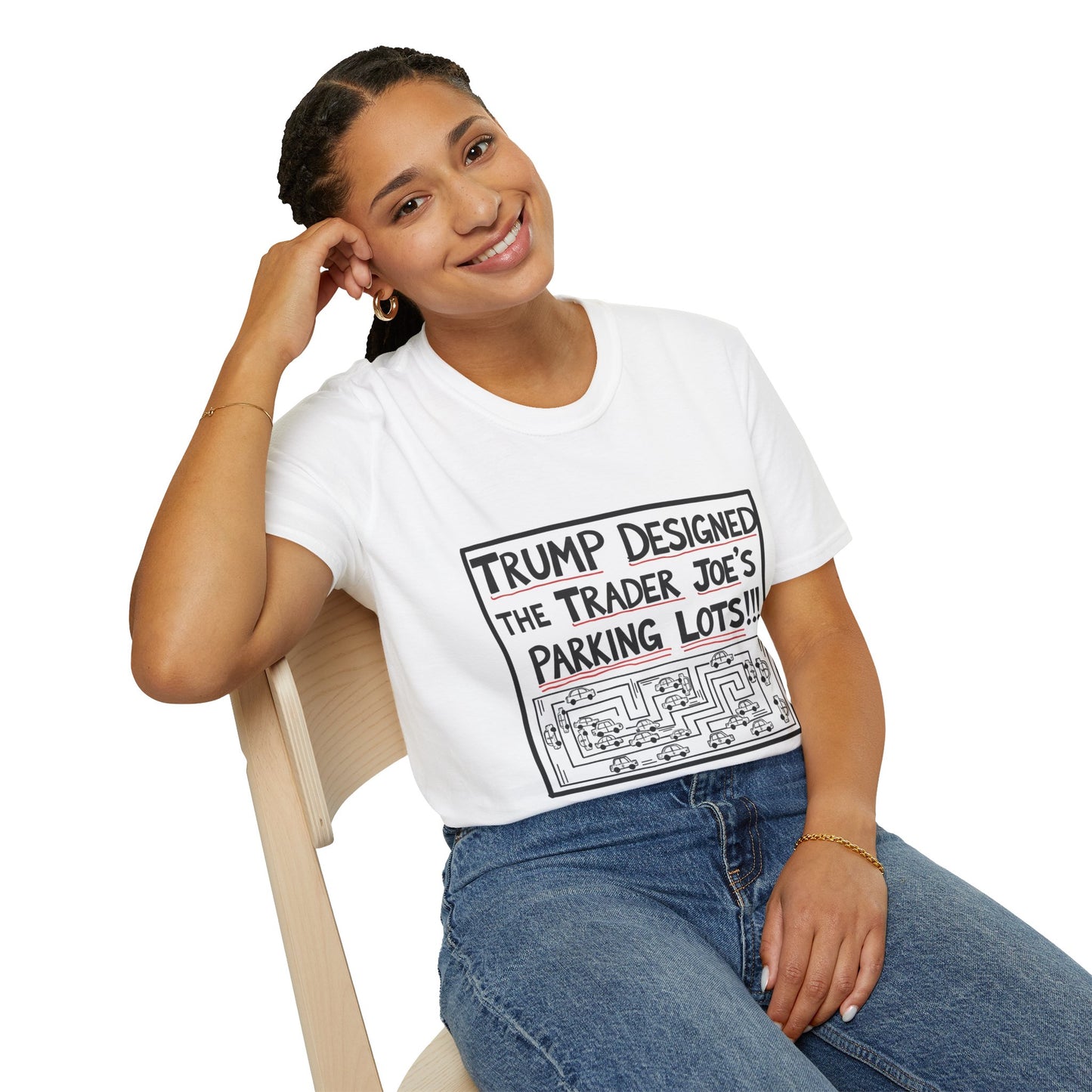 Trump Designed the Trader Joe's Parking Lots!!! Trickle Down Tears Graphic Unisex Tee