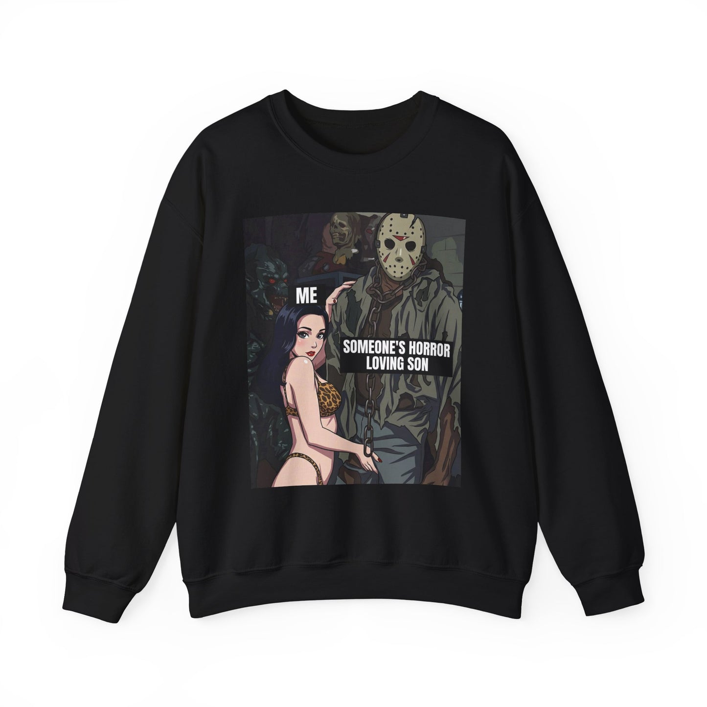 The "I Can Fix Him" / Someone's Horror Loving Son Crewneck Sweatshirt