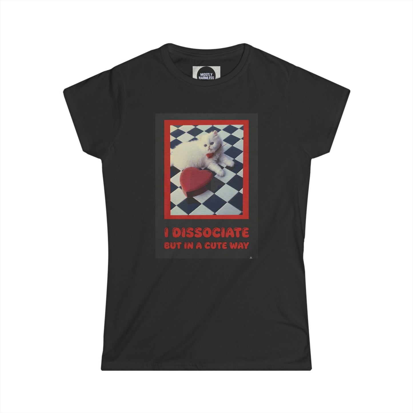 The Cute Reboot— “I Dissociate But In A Cute Way” Cute Cat Graphic Tee