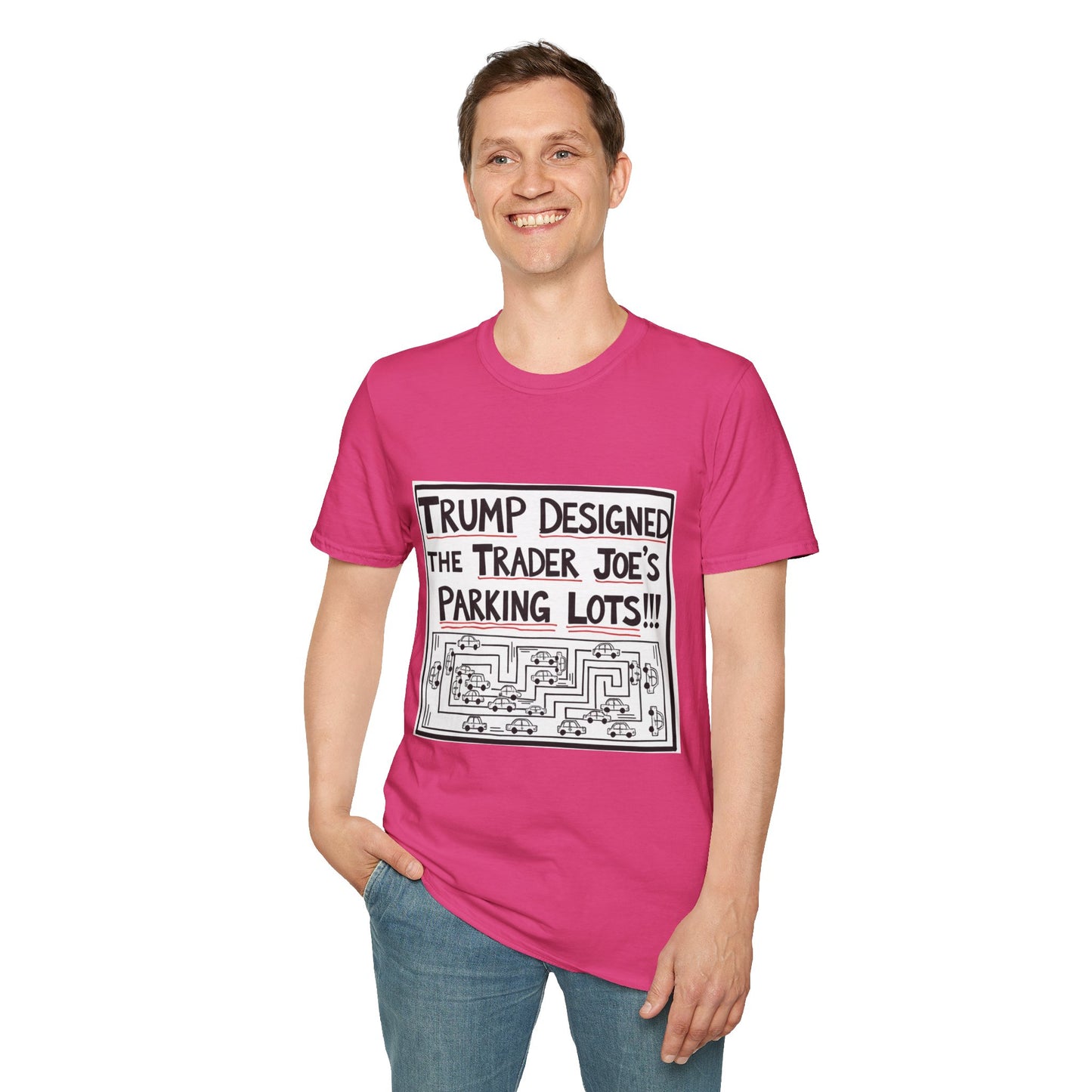 Trump Designed the Trader Joe's Parking Lots!!! Trickle Down Tears Graphic Unisex Tee