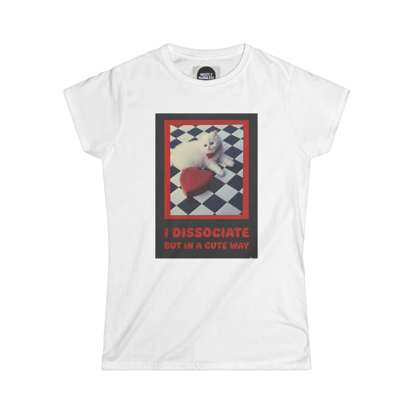 The Cute Reboot— “I Dissociate But In A Cute Way” Cute Cat Graphic Tee