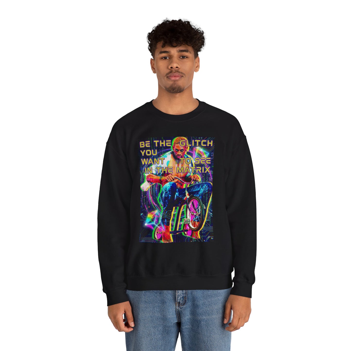 Be The Glitch In The Matrix Crewneck Sweatshirt