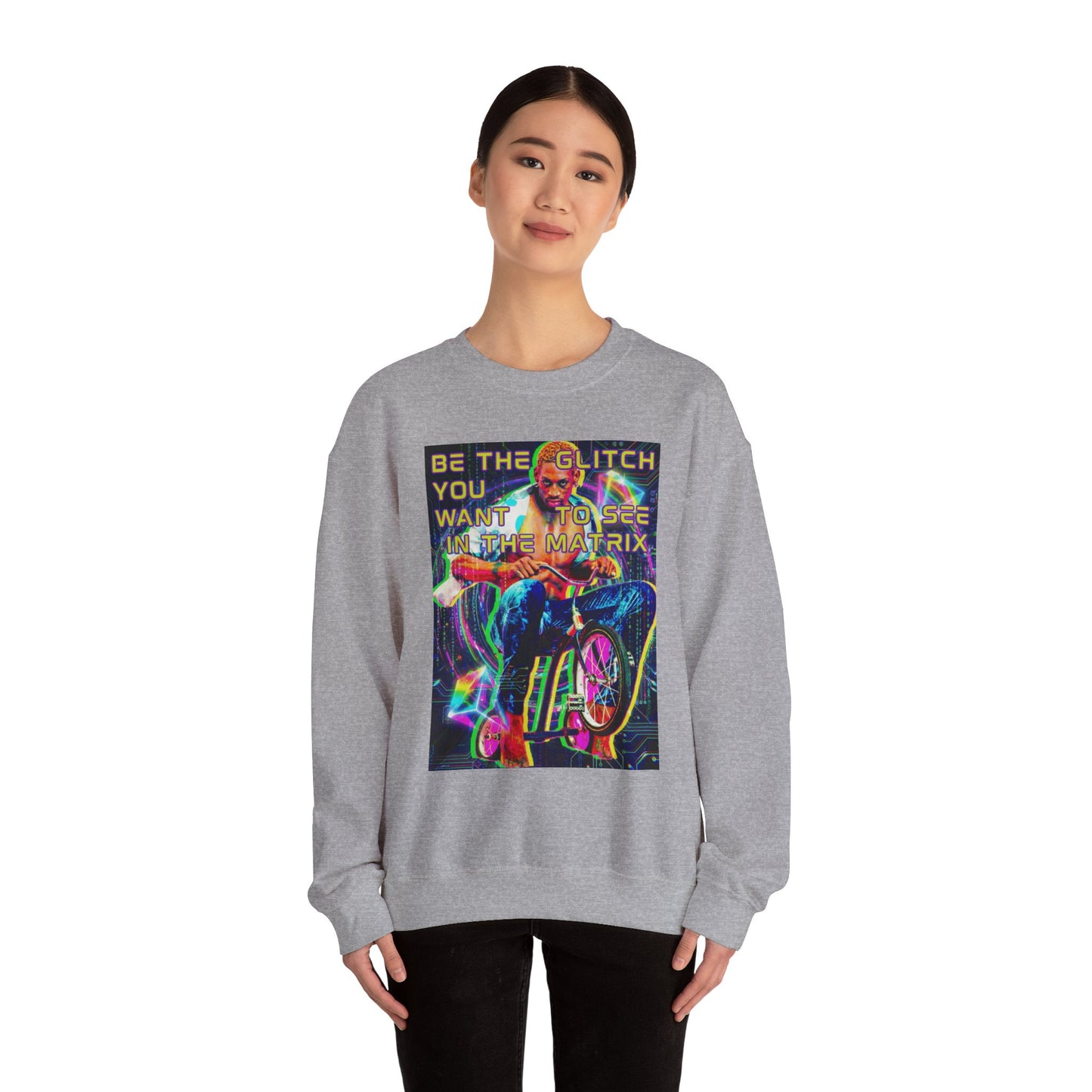 Be The Glitch In The Matrix Crewneck Sweatshirt