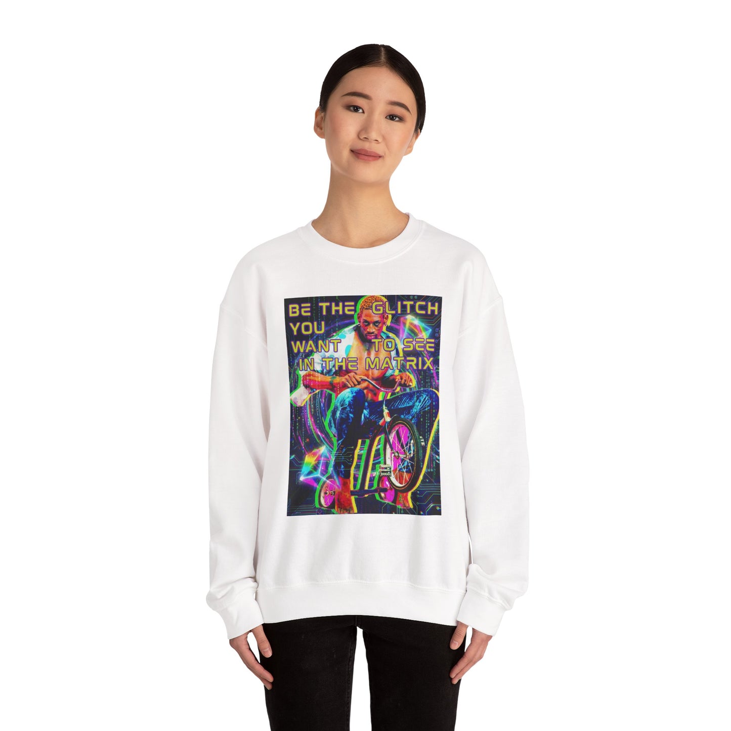 Be The Glitch In The Matrix Crewneck Sweatshirt