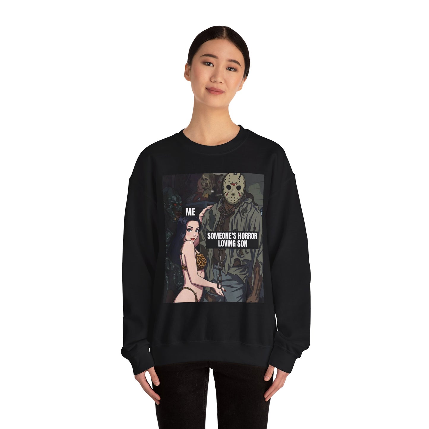 The "I Can Fix Him" / Someone's Horror Loving Son Crewneck Sweatshirt