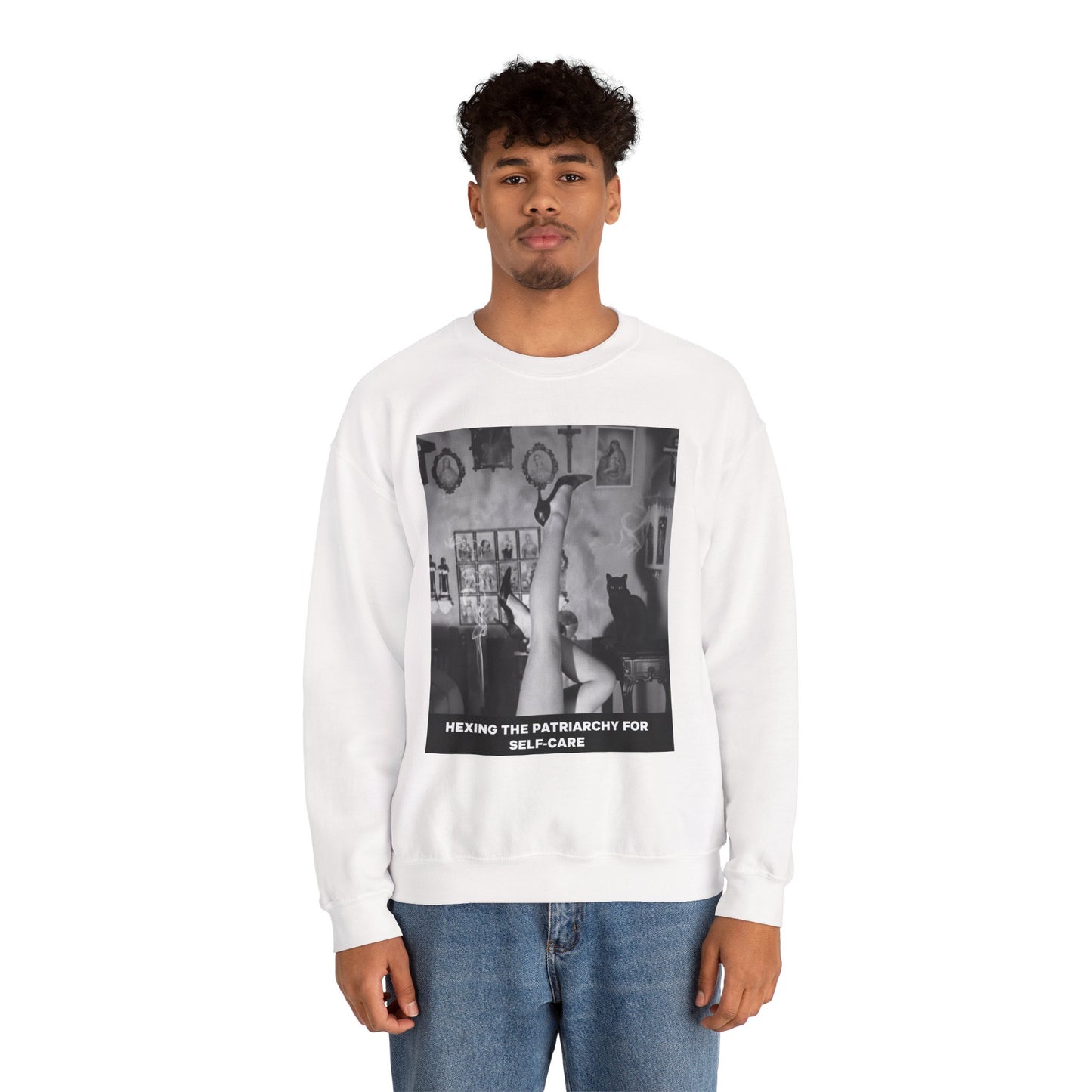 Funny Anti-Patriarchy Sweatshirt — Feminist Graphic Crewneck