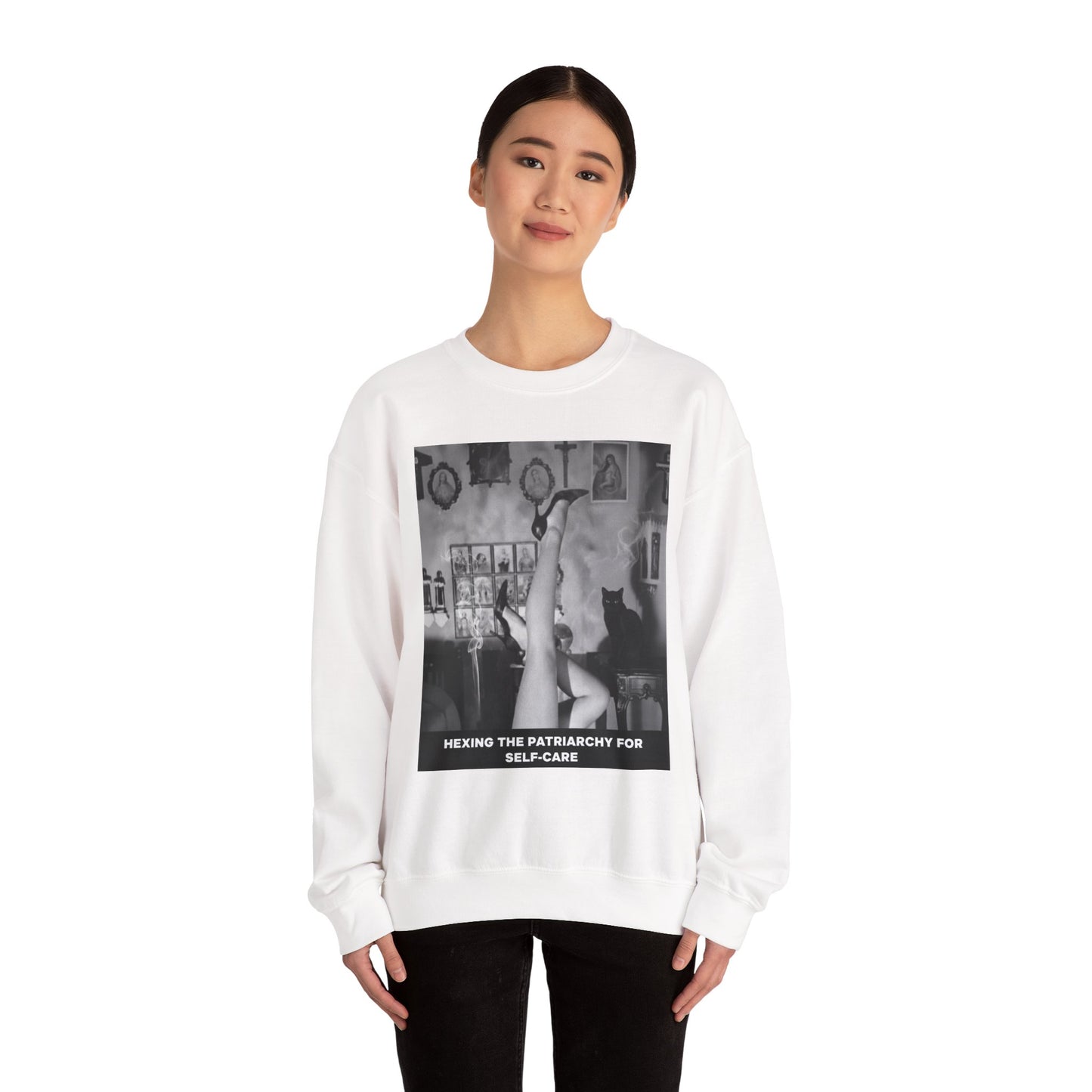 Funny Anti-Patriarchy Sweatshirt — Feminist Graphic Crewneck